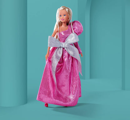 Steffi Love Bow Mazing, Toy Doll in a Dreamlike Evening Dress with Bows Elements, 29 cm, from 3 Years