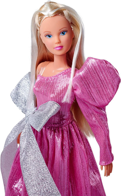 Steffi Love Bow Mazing, Toy Doll in a Dreamlike Evening Dress with Bows Elements, 29 cm, from 3 Years
