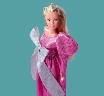 Steffi Love Bow Mazing, Toy Doll in a Dreamlike Evening Dress with Bows Elements, 29 cm, from 3 Years