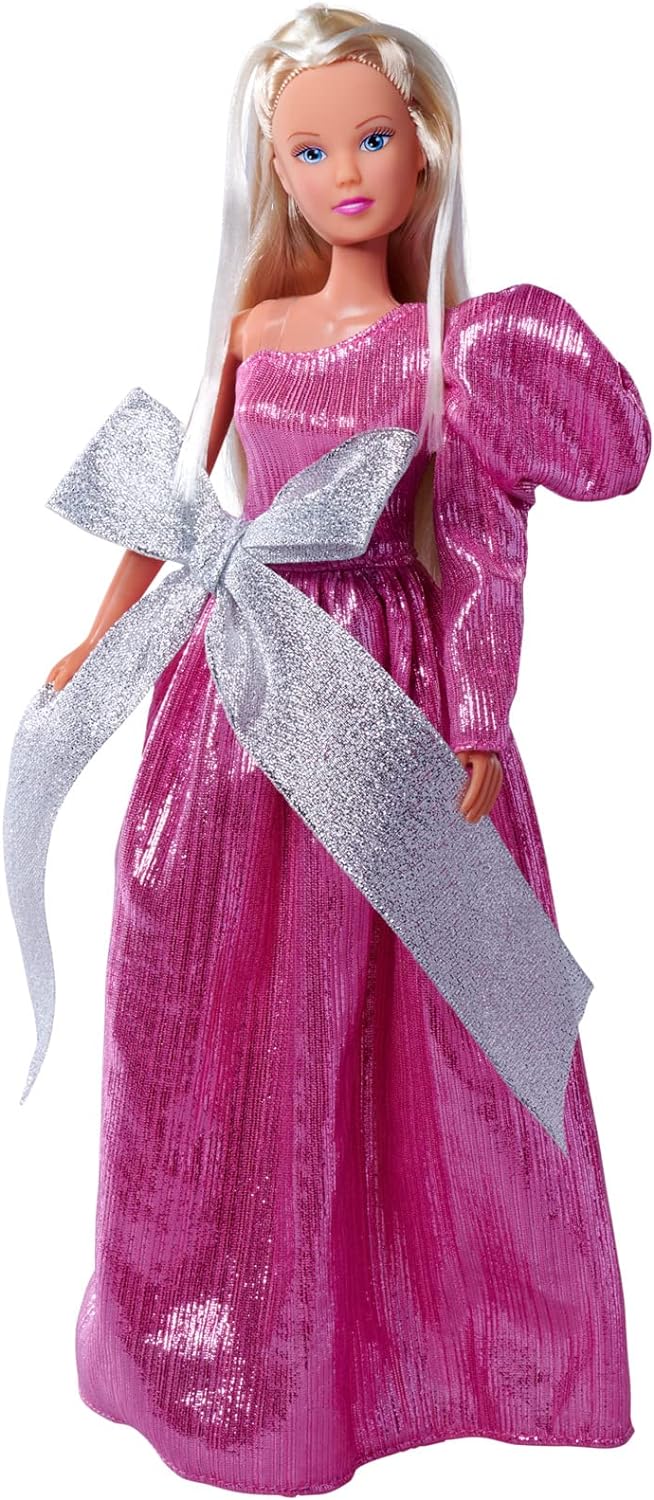 Steffi Love Bow Mazing, Toy Doll in a Dreamlike Evening Dress with Bows Elements, 29 cm, from 3 Years