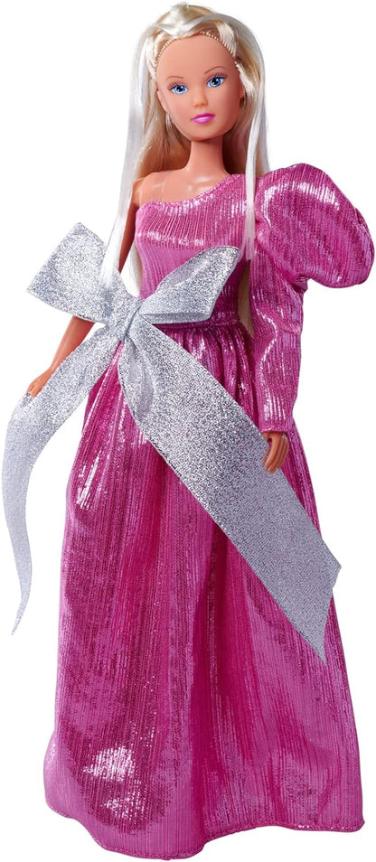Steffi Love Bow Mazing, Toy Doll in a Dreamlike Evening Dress with Bows Elements, 29 cm, from 3 Years