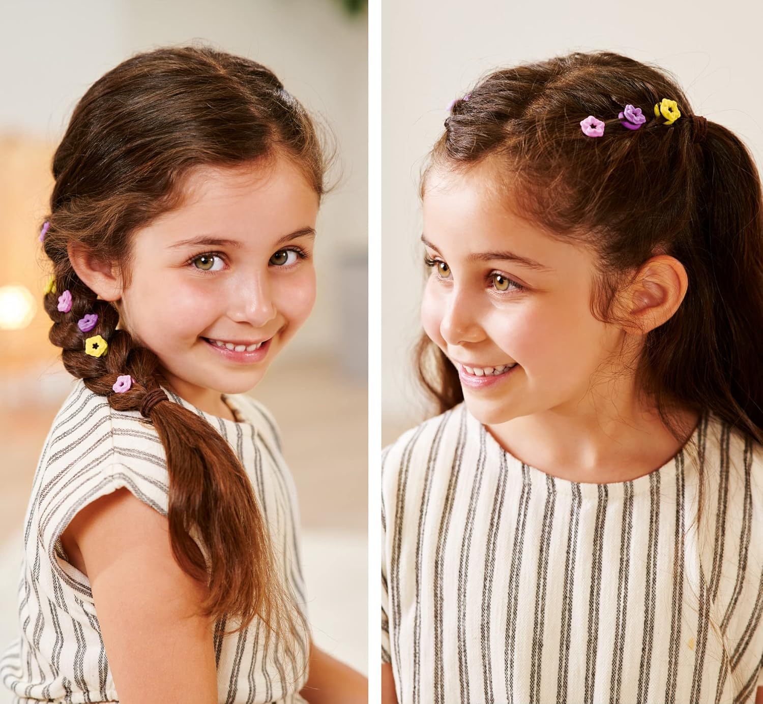 Simba Steffi Love Flower Hair, 105733640 Toy Doll with Extra Long Hair with 6 Hair Clips, Braiding Aid and Comb, 29 cm, from 3 Years