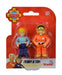 Simba 109252585 Fireman Double Set, 2 Assorted Compartments, Only One Item, Sam and Rose or Penny and Tom, Figure 7 cm, Movable, from 3 Years