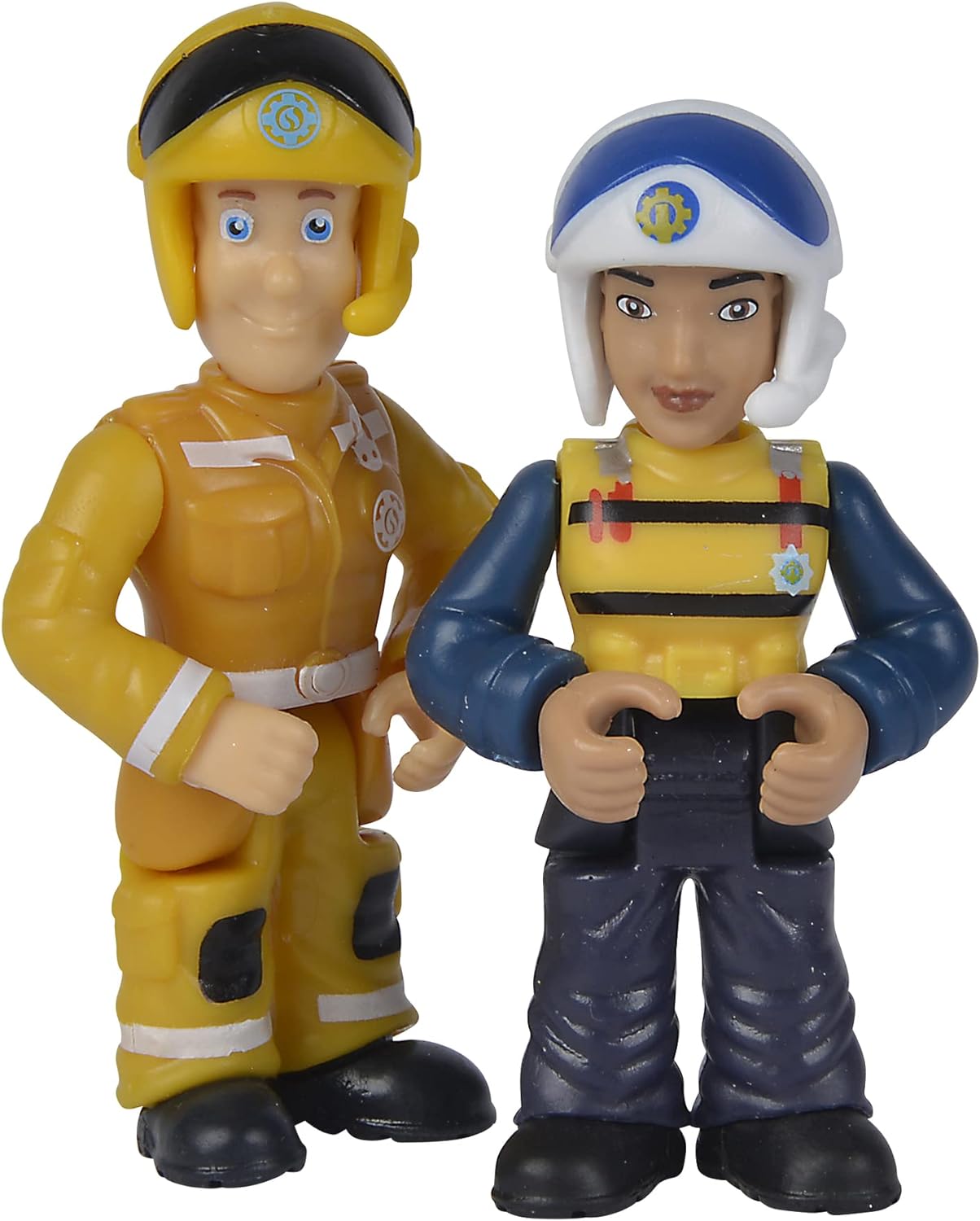 Simba 109252585 Fireman Double Set, 2 Assorted Compartments, Only One Item, Sam and Rose or Penny and Tom, Figure 7 cm, Movable, from 3 Years