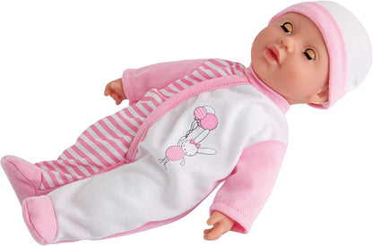 Simba 105140020 - Laura Baby Talk, zacht lichaam, slapende ogen, 24 geluiden, 30 cm, vanaf 2 jaar, babypop