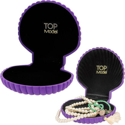 Depesche 12323 TOPModel Mermaid Small Jewellery Box in Purple Shell Shape