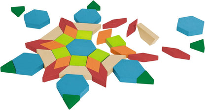 Eichhorn - Legespiel Mosaik, 200 teilig, inkl. Vorlagemotiven zum nachlegen, aus 100 Prozent FSC zertifiziertem Buchenholz, ab 3 Jahren, Bunt, 100072321