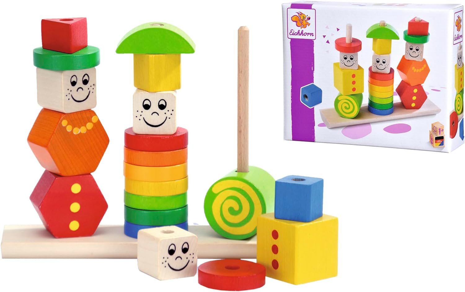 Eichhorn - Puzzle apilable de figuras madera (100073422