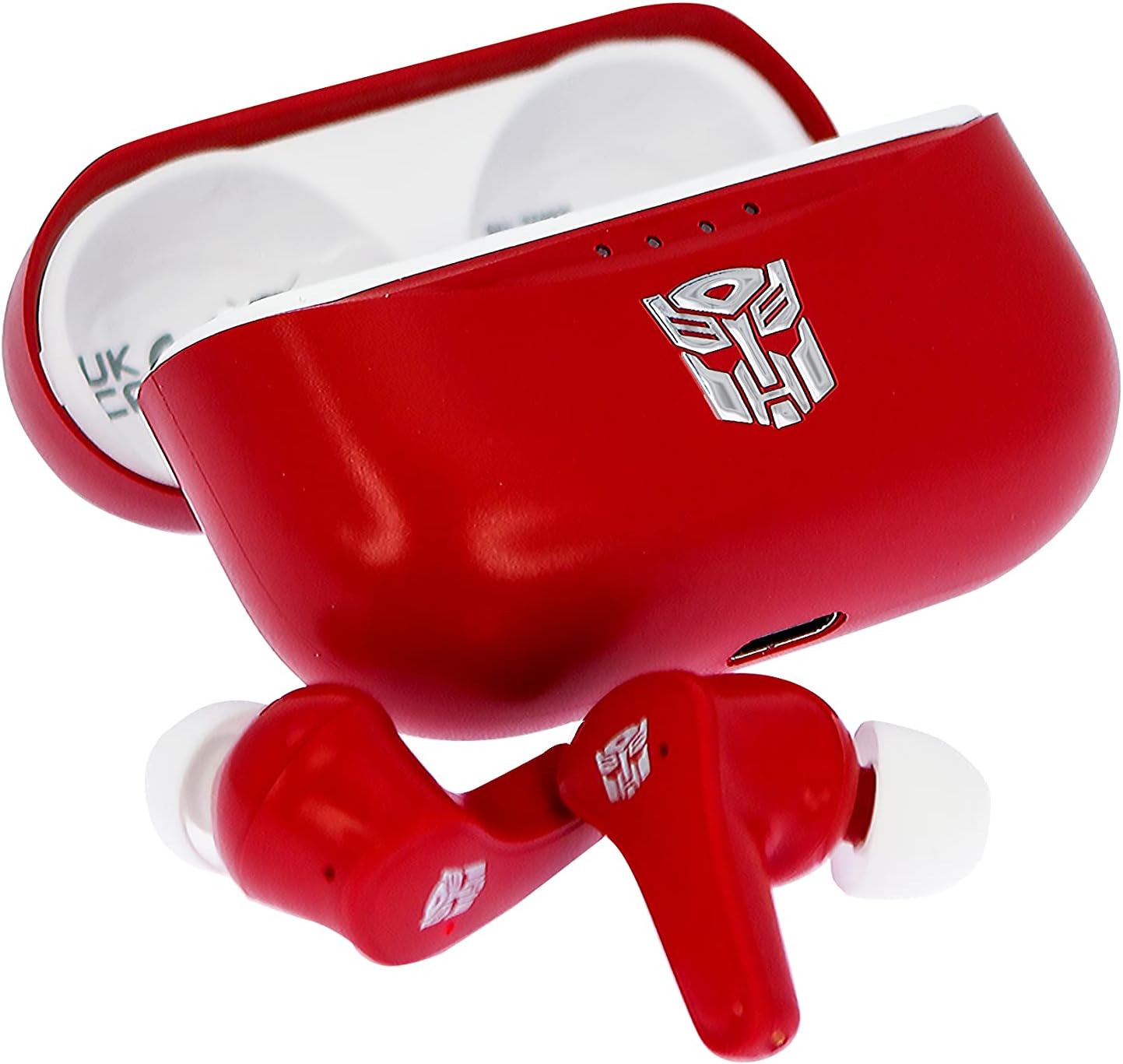 OTL Technologies TF0933 Transformers Autobot TWS Wireless Earphones with Charging Case Red