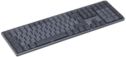 Logitech MX Mechanical Wireless Illuminated Performance Keyboard, Clicky Switches, Backlit Keys, QWERTY Pan Nordic Layout - Grey
