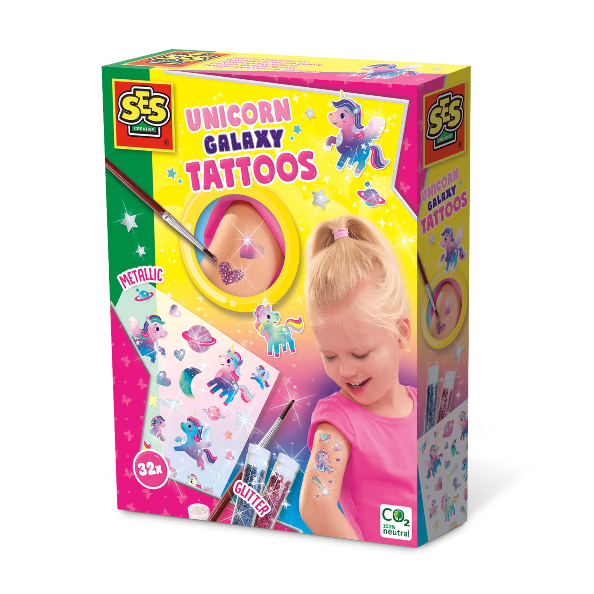 SES Creative 14764 - Unicorn Galaxy Tattoos