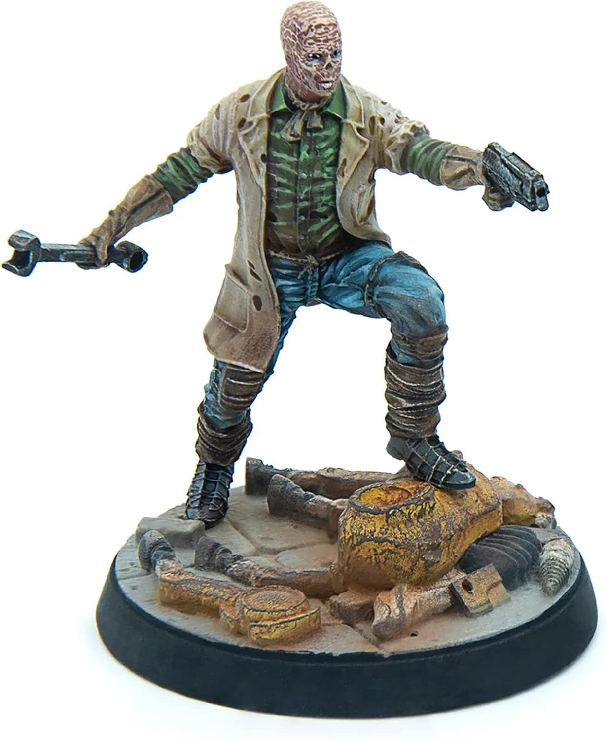 Fallout Wasteland Warfare: Survivors - Ghoul Settlers (The Slog) - 6 Unpainted Resin Miniatures, Includes Scenic Bases, 32MM Scale Figures, Tabletop Roleplaying Game Minifigures