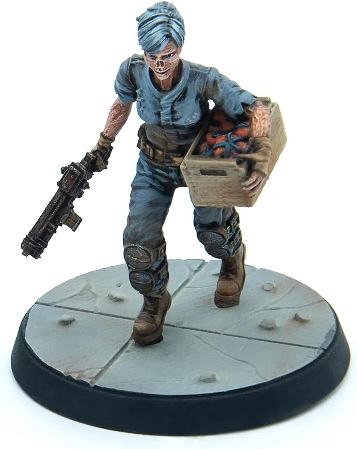 Fallout Wasteland Warfare: Survivors - Ghoul Settlers (The Slog) - 6 Unpainted Resin Miniatures, Includes Scenic Bases, 32MM Scale Figures, Tabletop Roleplaying Game Minifigures