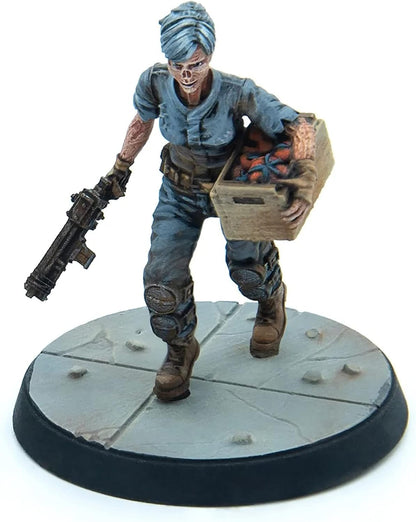 Fallout Wasteland Warfare: Survivors - Ghoul Settlers (The Slog) - 6 Unpainted Resin Miniatures, Includes Scenic Bases, 32MM Scale Figures, Tabletop Roleplaying Game Minifigures