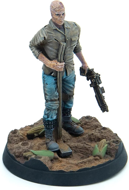 Fallout Wasteland Warfare: Survivors - Ghoul Settlers (The Slog) - 6 Unpainted Resin Miniatures, Includes Scenic Bases, 32MM Scale Figures, Tabletop Roleplaying Game Minifigures
