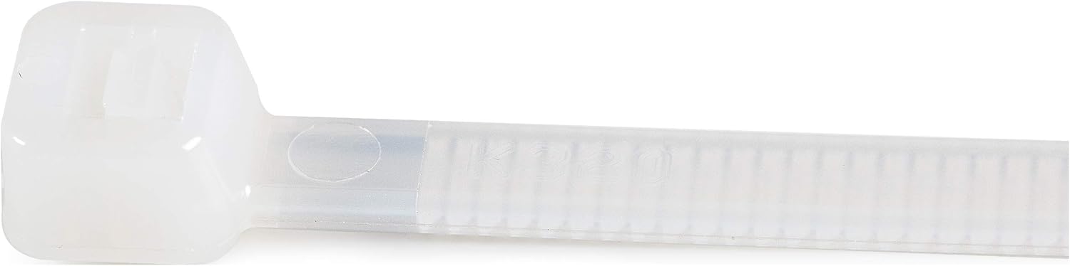 StarTech.com Kabelbinder - 203x4 mm, selbstsichernde Nylon-Kabelbinder mit gebogener Spitze, 22 kg Zugfestigkeit, 94V-2/UL, weiß, 1000 Stück (CBMZT8NK)