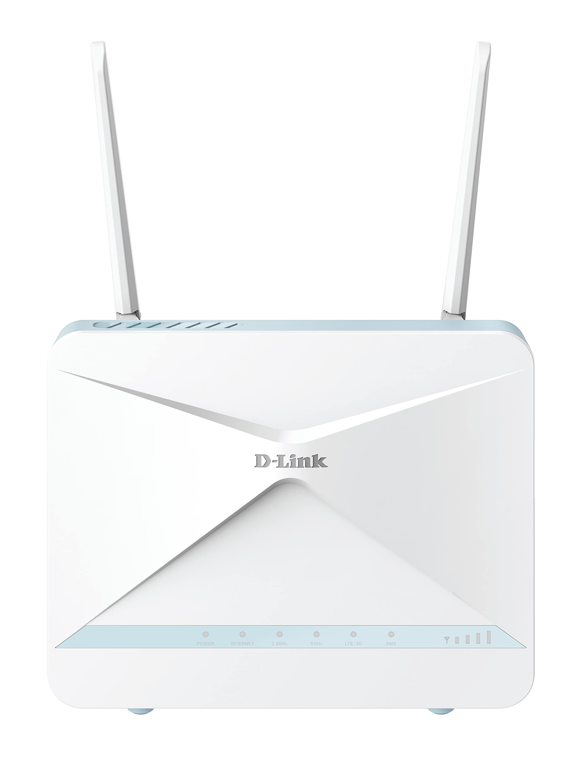 D-Link G416/B EAGLE PRO AI AX1500 4G+ Smart Router with 4G+ LTE Cat 6 Download Up to 300Mbps, Wi-Fi 6, AI Wi-Fi/Traffic Optimiser, Gigabit Ports, WPA3, Wi-Fi Mesh support, Unlocked for All Networks.