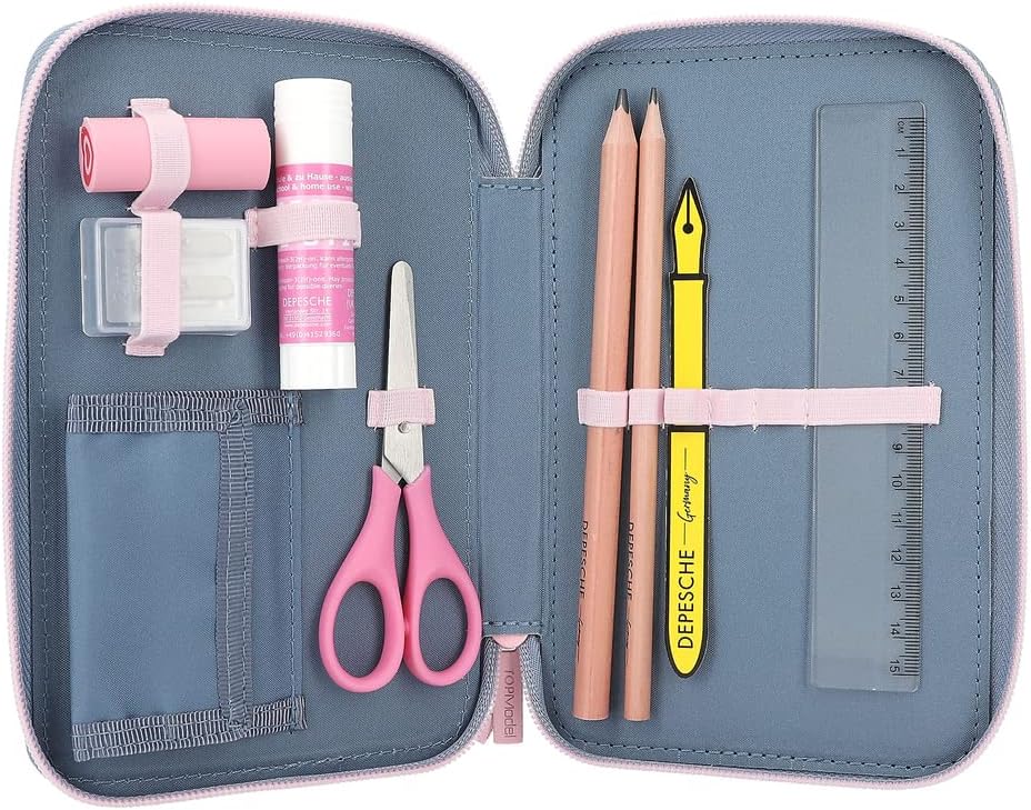 Depesche TOPModel - Triple Pencil Case LED - Cats Mood Barometer - (0412261)
