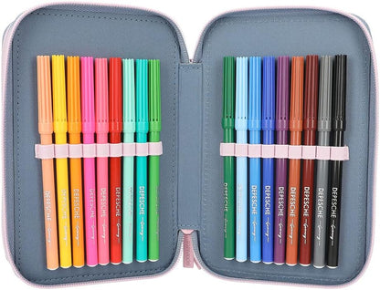 Depesche TOPModel - Triple Pencil Case LED - Cats Mood Barometer - (0412261)