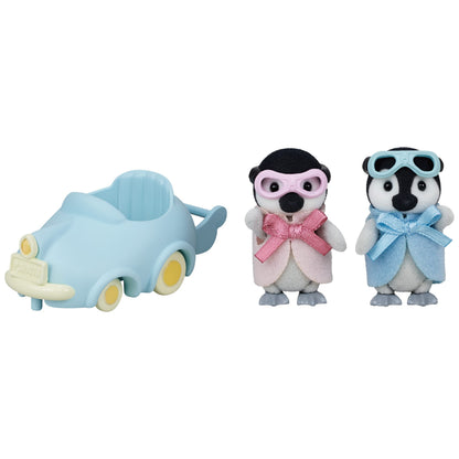 Sylvanian Families 5695 Penguin Babies Ride ‘n Play - Dollhouse Playsets, Multicolor