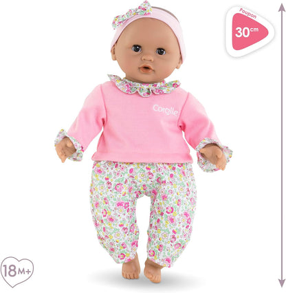 Corolle Calin Maria Soft Body Doll with Sleeping Eyes, Removable Headband, Vanilla Fragrance, 30 cm, Keeps Thumb in Mouth, from 18 Months