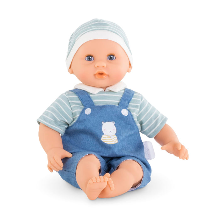 Corolle Mon Premier Poupon Calin Mael, Soft Body Doll with Sleeping Eyes, Hat and Clothing, Removable, Vanilla Fragrance, 30 cm, from 18 Months
