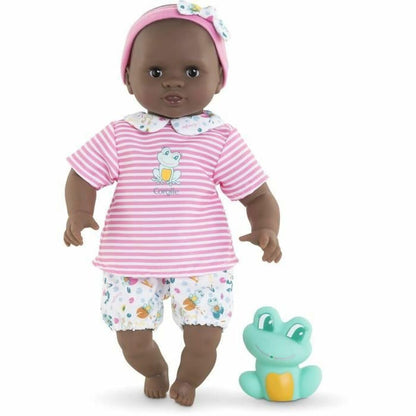 Corolle First Baby Doll, Baby Bain, 9000100660 Bath Baby Alyzée, Soft Body Bath Doll with Bath Animal, Sleeping Eyes, Vanilla Fragrance, Removable Clothes, 30 cm, from 18 Months
