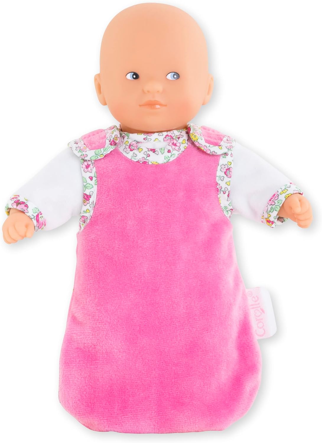 Corolle Mini Calin Good Night Blossom Garden - 8" Soft Baby Doll and Outfit Set Includes Pajamas and Bag Sleeper, Vanilla-Scented, for Kids 18 Months and up