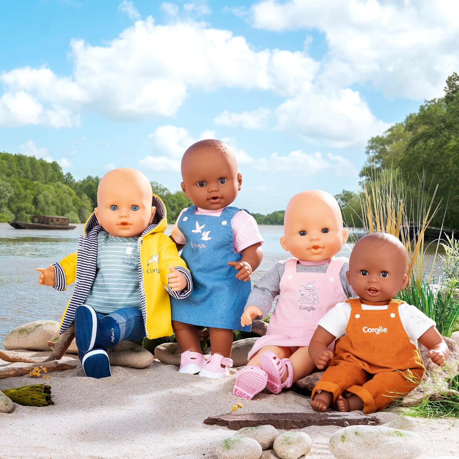 Corolle - Borders de Loire 9000141460 reversible waxed clothing for 36 cm dolls, from 2 years old