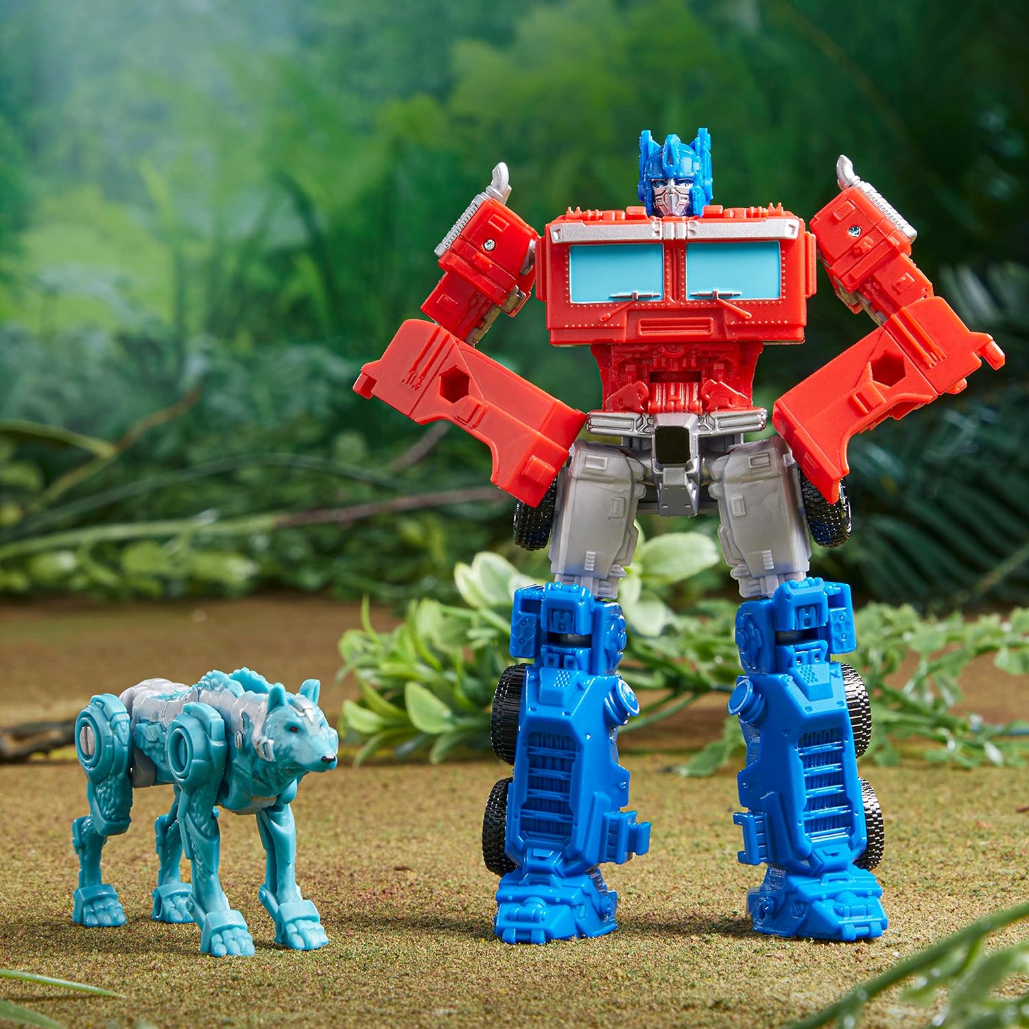 Transformers: Rise of the Beasts Film Beast Alliance Beast Weaponizers 2-Pack Optimus Prime Toy, 6 and Up, 12.5 cm