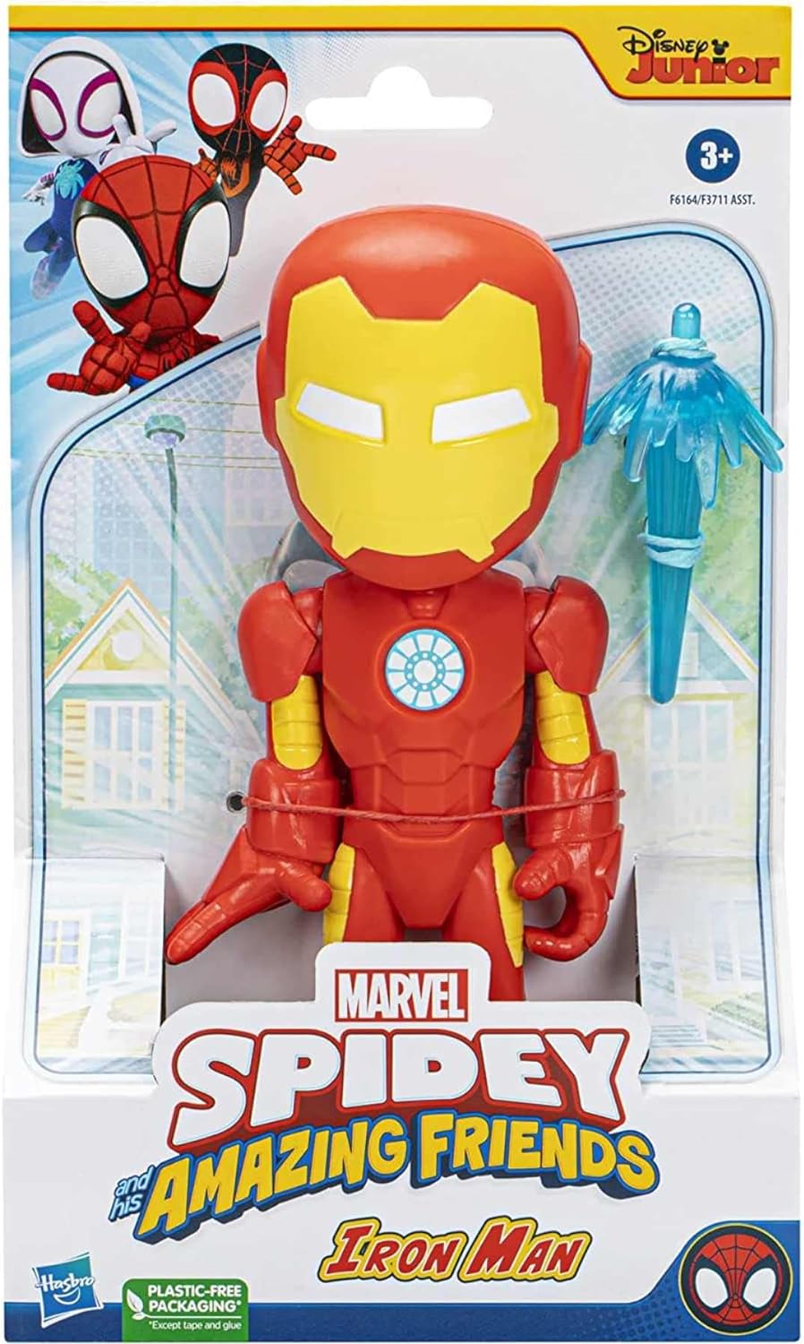 Marvel - Spidey y su superequipo - Figura Gigante de Iron Man - Juguete Preescolar - A Partir de 3 años