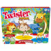 Twister Junior Tierabenteuer, doppelseitige Matte, 2 Spiele in 1, Partyspiel, Innenspiel für 2-4 Spieler (niederländische Version