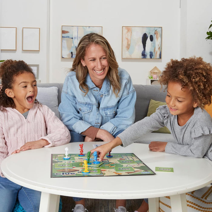 Cluedo Junior-Spiel, 2-seitiges Spielbrett, 2 Spiele in 1, Cluedo-Detektivspiel für jüngere Kinder, Brettspiele für Kinder, Junior-Spiele (Niederländische Version