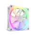NZXT F120 RGB Fans - RF-R12SF-W1 - Advanced RGB Lighting Customization - Whisper Quiet Cooling - Single (RGB Fan & Controller REQUIRED & NOT INCLUDED) - 120mm Fan - White 120 mm Single pack White