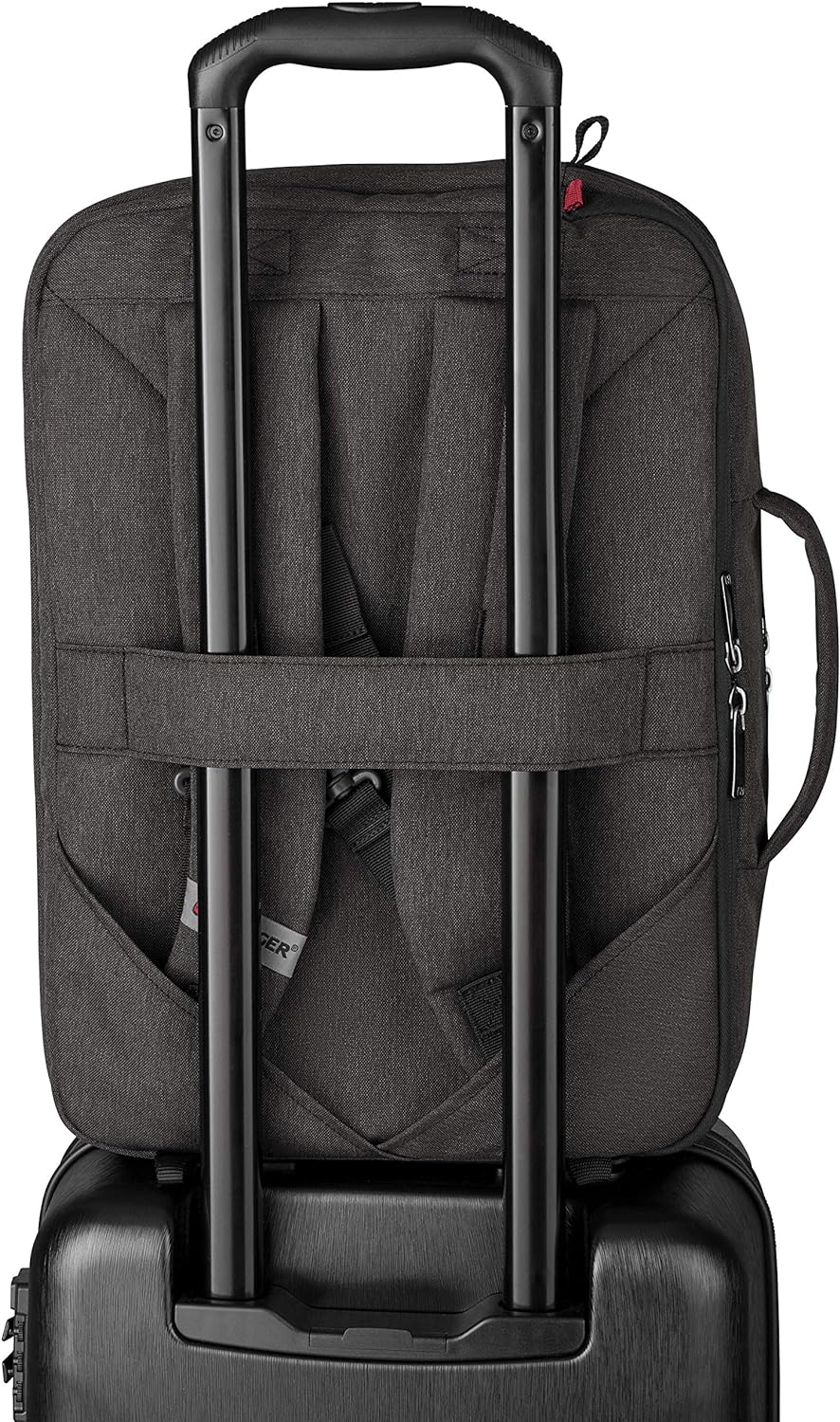 Wenger MX Commute Laptop Bag for Shoulder, Notebook up to 16 Inches, Tablet up to 10 Inches, Women Men, Business University School Travel, Heather Grey