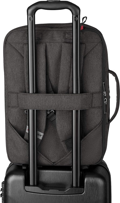 Wenger MX Commute Laptop Bag for Shoulder, Notebook up to 16 Inches, Tablet up to 10 Inches, Women Men, Business University School Travel, Heather Grey