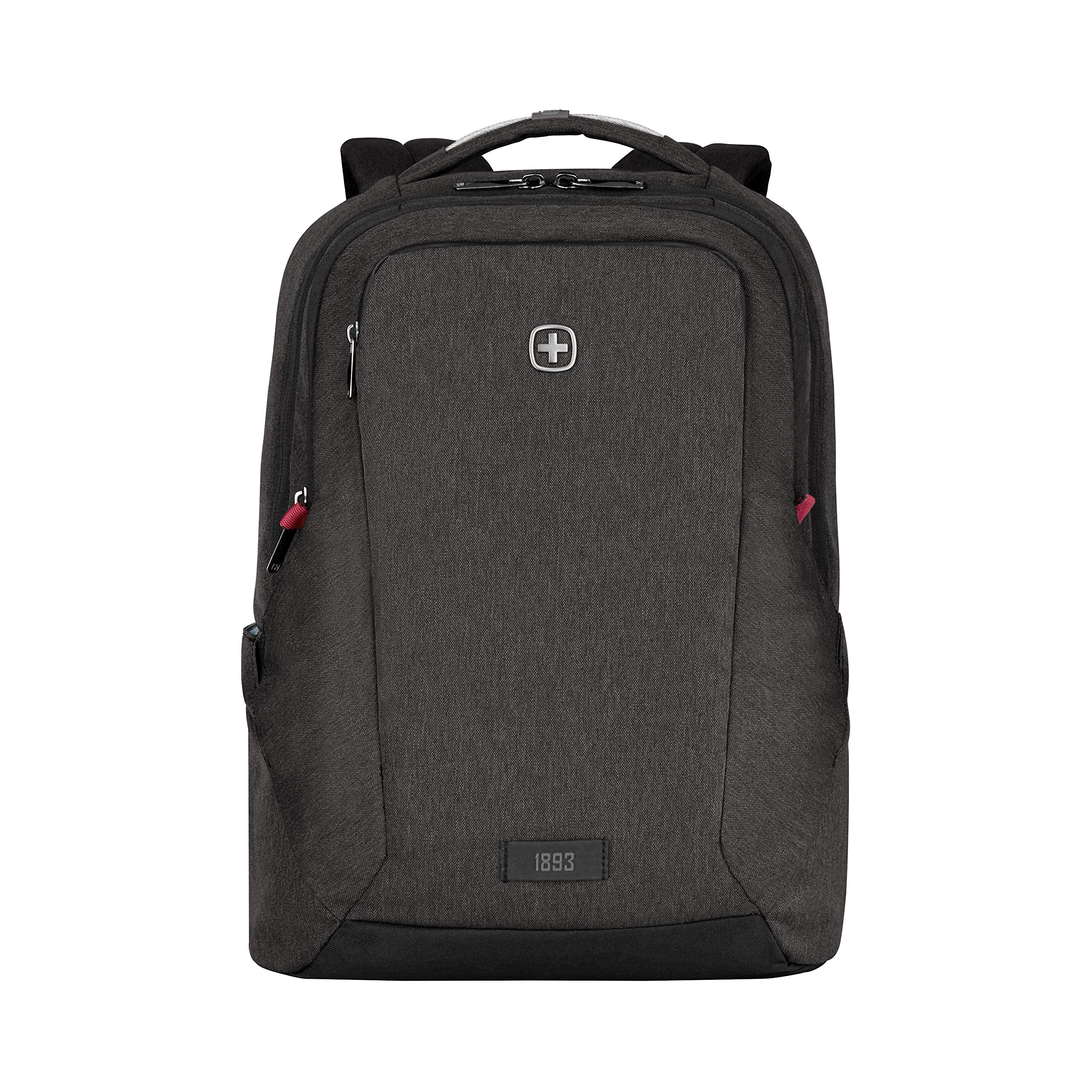 Wenger MX Mochila para portátil, portátil, tableta de hasta 10", mujer hombre, oficina universidad escuela viajes, gris
