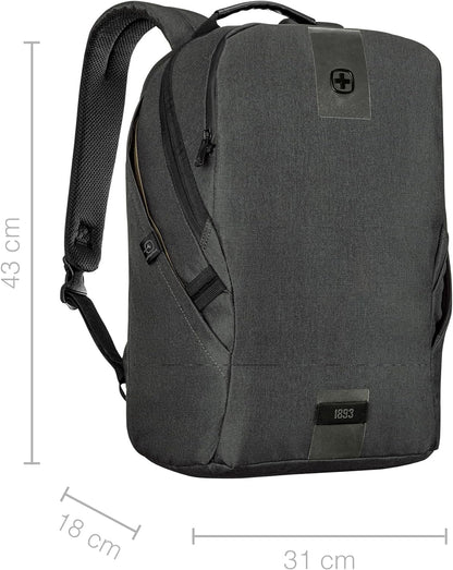 Wenger MX ECO Light, 16" Laptop Backpack with 10" Tabletpocket, Charcoal
