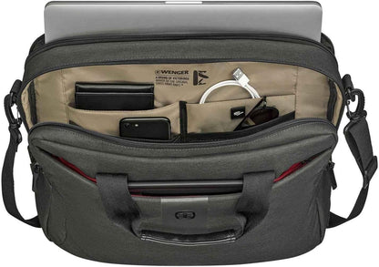 Wenger MX ECO Brief, 16" Laptop Briefcase, Charcoal