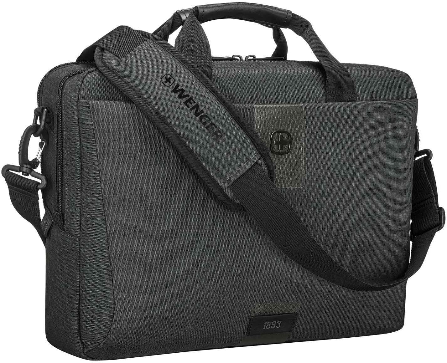 Wenger MX ECO Brief, 16" Laptop Briefcase, Charcoal