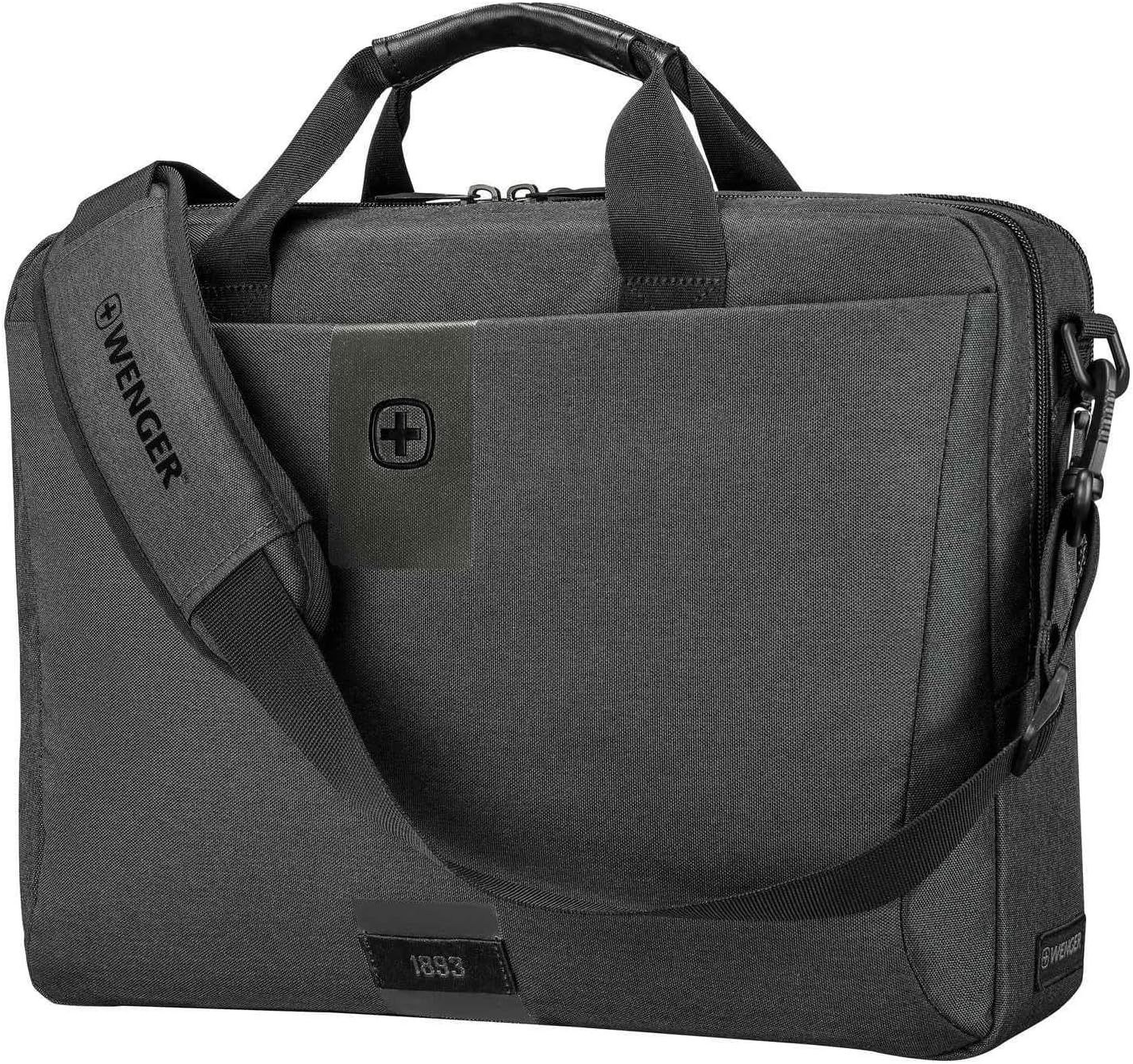 Wenger MX ECO Brief, 16" Laptop Briefcase, Charcoal