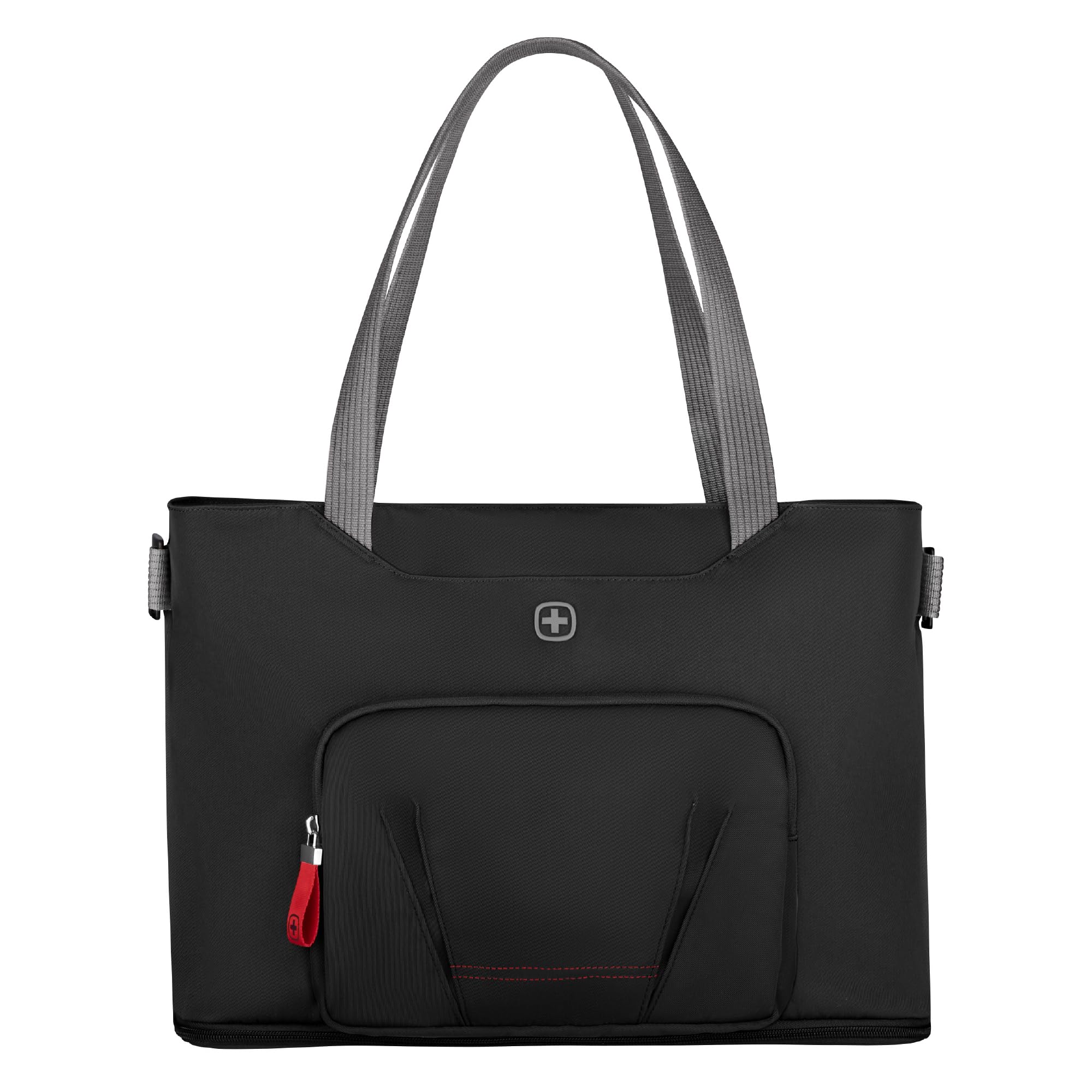 Wenger Motion Deluxe Tote - Chic Black, Lightweight and Durable Laptop Bag with Multiple Compartments for Work, School, or Travel, Water-Resistant, Ergonomic Design, Fits Laptops up to 16 Inches