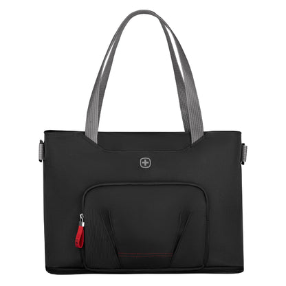 Wenger Motion Deluxe Tote - Chic Black, Lightweight and Durable Laptop Bag with Multiple Compartments for Work, School, or Travel, Water-Resistant, Ergonomic Design, Fits Laptops up to 16 Inches