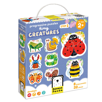 Banana Panda - Banana Panda - Oplopende Puzzels Kleine Diertjes - 33st.