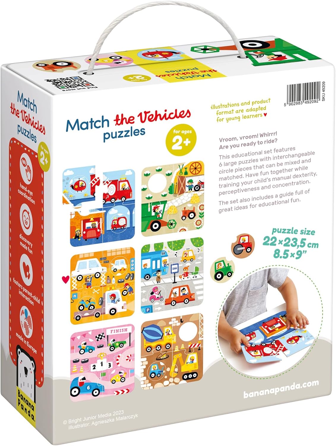 Match the Vehicles Puzzles 2+ Toddler Puzzle