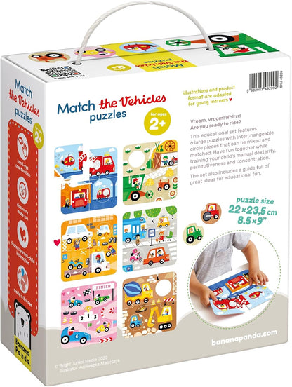 Match the Vehicles Puzzles 2+ Toddler Puzzle
