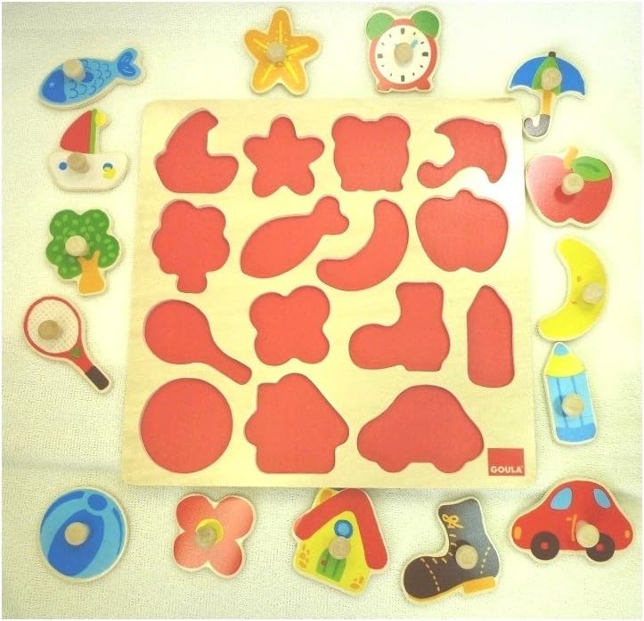 Goula 53023 Wooden Silhouette Puzzle (15 Pieces