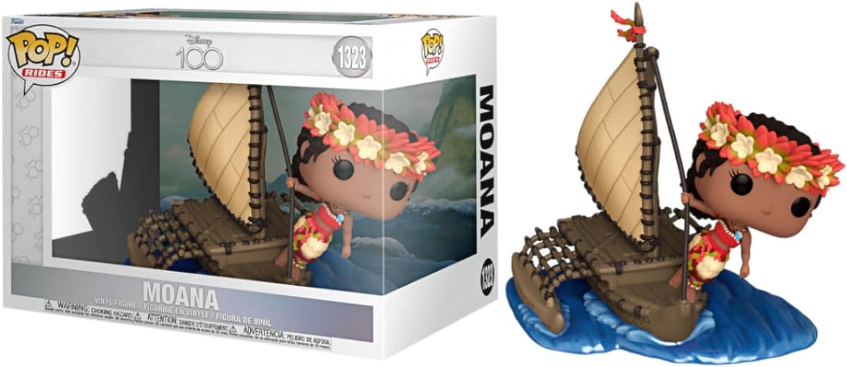 Funko Pop! Ride Super Deluxe: Disney 100 - Moana - (finale) - Collectable Vinyl Figure - Gift Idea - Official Merchandise - Toys for Kids & Adults - Movies Fans - Model Figure for Collectors