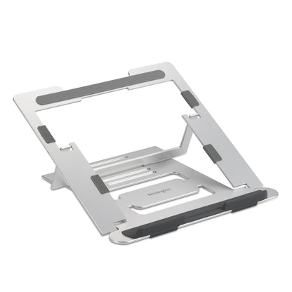 Kensington Easy Riser Laptop Stand, Aluminium Laptop Riser & Portable Laptop Stand, Adjustable & Lightweight, Anti Slip & Folding Design, for Screens up to 16", Silver (K50417WW
