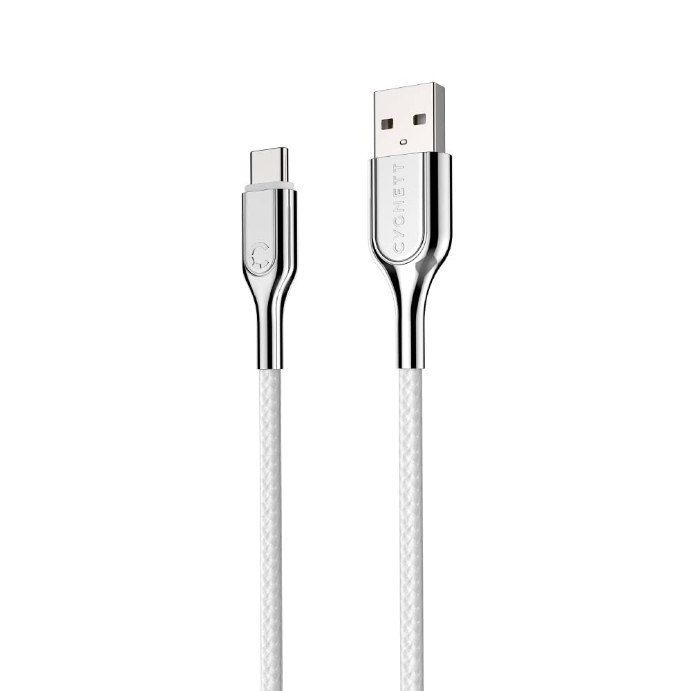 Cygnett Armoured 2.0 USB-C to USB-A  (3AMP/60W) Cable 6.5 ft (2M
